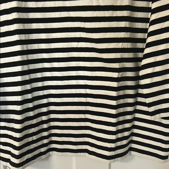 Chico's Black and White Striped Lace Blouse - Picture 7 of 8